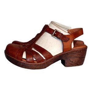 Fabulous B.O.C. Tan Fisherman Style Platform "Persi" Sandal Clog Size 8 NWB